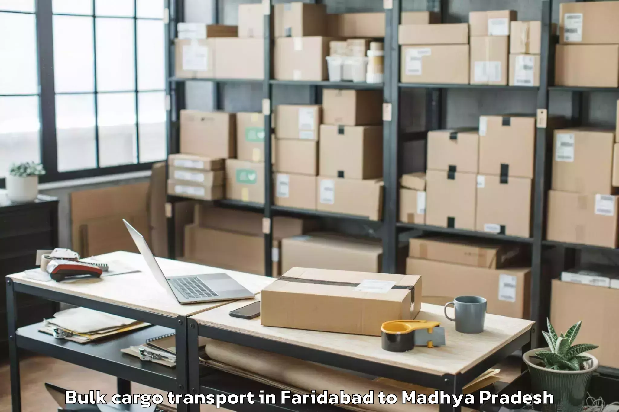 Book Faridabad to Nagod Bulk Cargo Transport